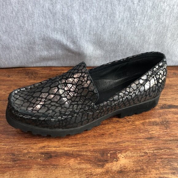 Donald J. Pliner Rio Women’s Size 9 M Embossed‎ Crocodile Shoes Lug Sole - Picture 7 of 11